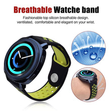 Load image into Gallery viewer, Samsung Gear S2 Classic Strap Sport Silicone (Black/Volt)