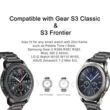 Load image into Gallery viewer, Samsung Gear S3 Strap Steel Hocolike (Black) - Black