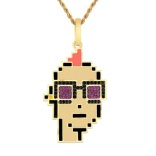 Load image into Gallery viewer, Big Daddy Iced Out Cryptopunk NFT Pendant #2 - Limited