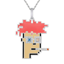 Load image into Gallery viewer, Big Daddy Iced Out Cryptopunk NFT Pendant #5 - Limited