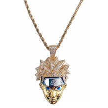 Load image into Gallery viewer, Big Daddy Gold Plated Naruto Iced Out Pendant - Pendant