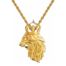 Load image into Gallery viewer, Big Daddy Side Crown Lion Pendant - Pendant