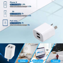 Load image into Gallery viewer, Dual USB Power Adapter Wall Plug (NZ / AUS)