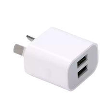Load image into Gallery viewer, Dual USB Power Adapter Wall Plug (NZ / AUS)