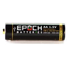 Load image into Gallery viewer, Epoch AA 1.5V 2300mAh USB Protected Li-ion Battery - 4 Pack