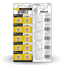 Load image into Gallery viewer, Koonenda 394 / SR936SW Watch Batteries (10 Pack) Batteries