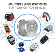 Load image into Gallery viewer, Koonenda CR1616 / DL1616 Watch Batteries (5 Pack)