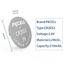 Load image into Gallery viewer, PKCell CR2032 Watch Batteries (5 Pack)