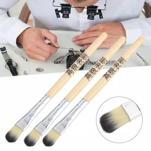 3 Piece Watch Cleaning Brush Set