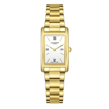 Load image into Gallery viewer, Lee Cooper Square Silver Dial Gold Watch - LC08300.130
