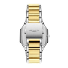 Load image into Gallery viewer, Lee Cooper Maxime Square Case Silver Dial Two Tone Watch

