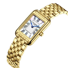 Load image into Gallery viewer, Lee Cooper Classic Square White Dial Gold Watch
