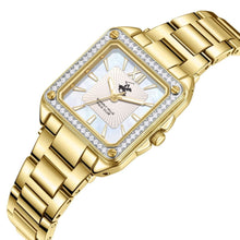Load image into Gallery viewer, Beverly Hills Polo Club All Gold Square Diamond Watch
