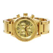 Load image into Gallery viewer, Nixon 42-20 Chrono Champagne Dial Gold Tone Men’s Watch
