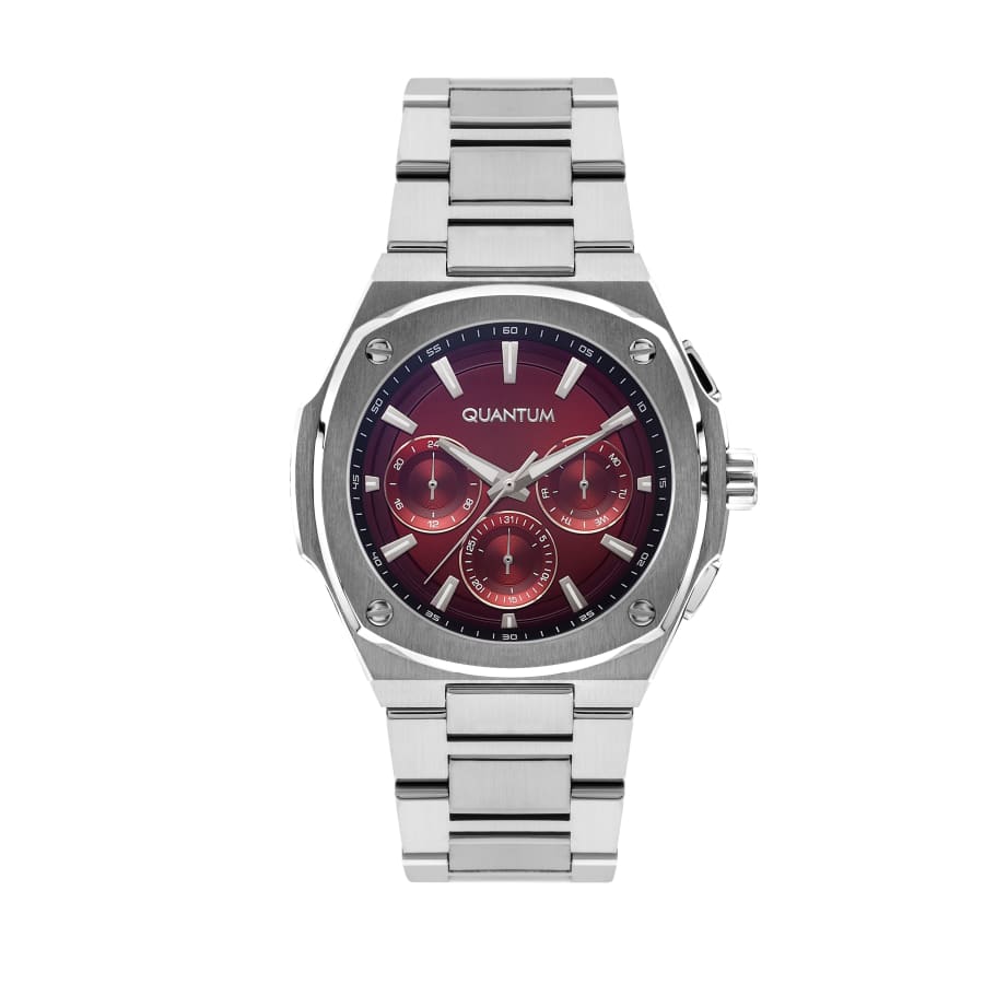 Quantum Men’s Red Dial Multi Function Watch – ADG1032.380
