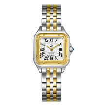 Load image into Gallery viewer, Beverly Hills Polo Club Roman Numeral Two-Tone Square Watch

