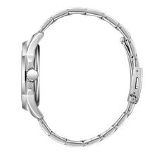 Load image into Gallery viewer, Lee Cooper dark blue square dial paired silver metal strap

