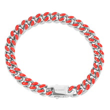 Load image into Gallery viewer, Big Daddy 9MM Enamel Red Steel Cuban Bracelet - Bracelet
