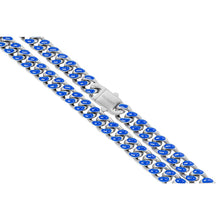 Load image into Gallery viewer, Big Daddy 9MM Enamel Blue Steel Cuban Chain - Chain
