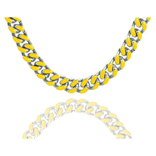 Load image into Gallery viewer, Big Daddy 9MM Enamel Yellow Steel Cuban Chain - Chain
