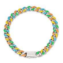 Load image into Gallery viewer, Big Daddy 8MM Multi-colour Enamel Steel Cuban Bracelet
