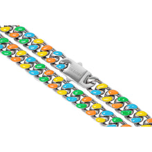 Load image into Gallery viewer, Big Daddy 13MM Mutli-colour Enamel Steel Cuban Chain - Chain

