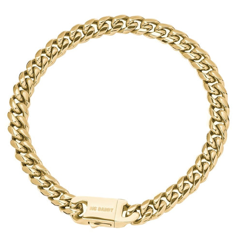 Big Daddy 10MM Cuban Link 18K Gold Bracelet - Bracelet