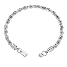 Load image into Gallery viewer, Big Daddy 6MM Silver Steel Rope Bracelet - Bracelet
