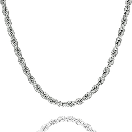 Big Daddy 6MM Silver Steel Rope Chain - Chain