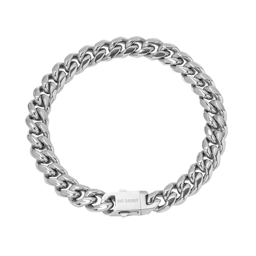 Big Daddy 8MM Cuban Link Stainless Steel Bracelet - Bracelet