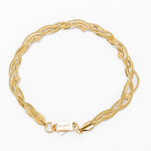 Load image into Gallery viewer, Big Daddy 3MM Gold Flat Herringbone Bracelet - Bracelet
