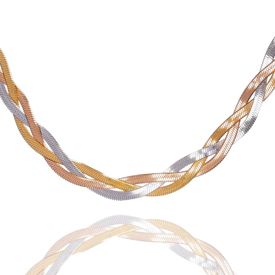 Big Daddy 8MM Two-Tone Flat Herringbone Chain - Chain