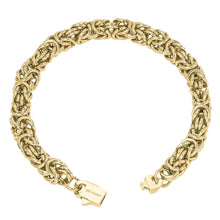 Load image into Gallery viewer, Big Daddy 8MM Byzantine Link Gold Bracelet - Bracelet
