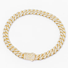 Load image into Gallery viewer, Big Daddy 8MM Iced Out Gold Cuban Link Bracelet - Bracelet
