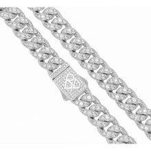 Load image into Gallery viewer, Big Daddy 8MM Iced Out Silver Cuban Link Chain - Chain
