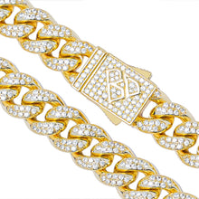 Load image into Gallery viewer, Big Daddy 8MM Cuban Link Gold Iced Out Chain - Chain
