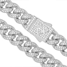 Load image into Gallery viewer, Big Daddy 8MM Cuban Link Rhodium Iced Out Chain - Chain

