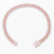 Load image into Gallery viewer, Big Daddy 8MM Cuban Link Rose Gold Iced Out Bracelet
