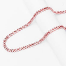 Load image into Gallery viewer, Big Daddy 8MM Cuban Link Rose Gold Iced Out Chain - Chain
