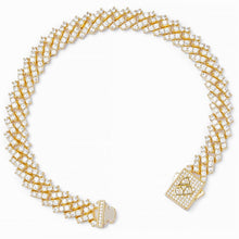 Load image into Gallery viewer, Big Daddy 9MM Diamond Prong Gold Cuban Link Bracelet

