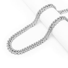Load image into Gallery viewer, Big Daddy 12MM Silver Iced Out Prong Cuban Chain - Chain

