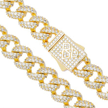 Load image into Gallery viewer, Big Daddy 9MM Diamond Curb Cuban Gold Chain - Chain

