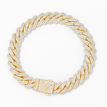 Load image into Gallery viewer, Big Daddy 10MM Straight Edge Cuban Diamond Gold Bracelet
