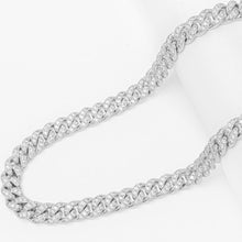 Load image into Gallery viewer, Big Daddy 10MM Iced Out Cuban Link Silver Chain - Chain
