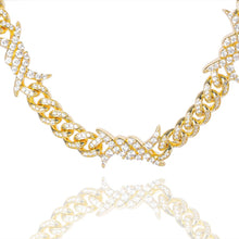 Load image into Gallery viewer, Big Daddy 10MM Spiked Horns Iced Out Gold Chain - Chain
