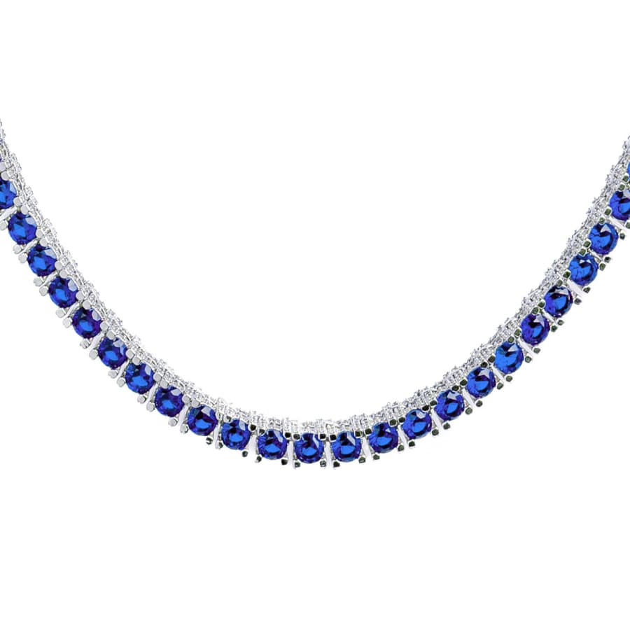 Big Daddy 4MM Silver Blue Tennis Chain - Chain