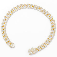 Load image into Gallery viewer, Big Daddy 8MM Iced Curb Cuban Gold Bracelet - Bracelet
