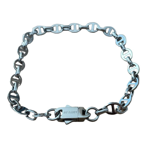 Big Daddy 8MM Silver Steel Mariner Link Bracelet - Bracelet
