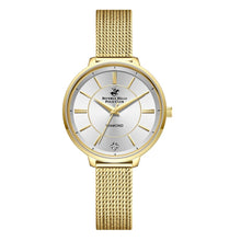 Load image into Gallery viewer, BEVERLY HILLS POLO CLUB Women’s Gold Mesh Diamond Watch –
