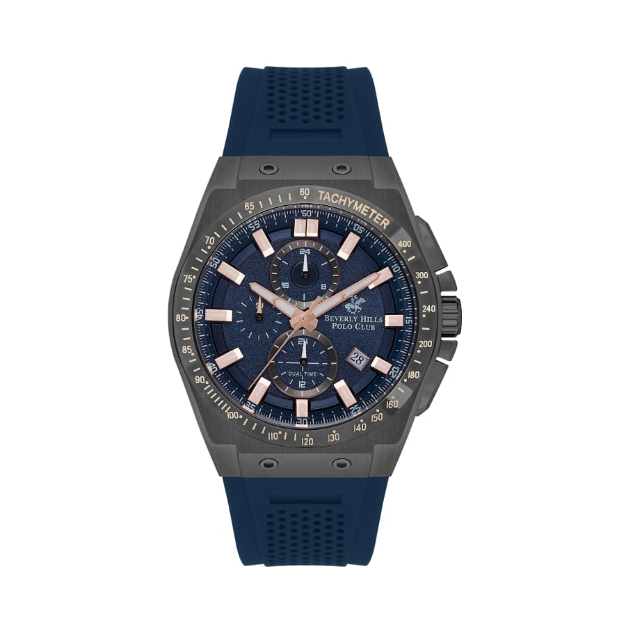 BEVERLY HILLS POLO CLUB Men’s Multi-Function Dark Blue Dial